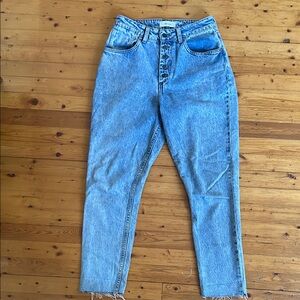 decade studio pamela high rise button fly